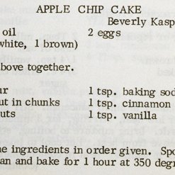 Apple Chip Cake recipe