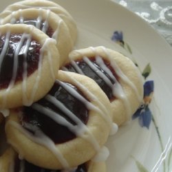 Raspberry Shortbread Thumbprint Cookies - 12 Days ... recipe