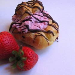 Choco-strawberry Mousse Puffs recipe