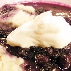 Blueberry Dumplings With Creme Fraiche recipe