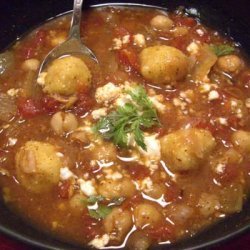 Zesty Bean Soup With Dumplings recipe