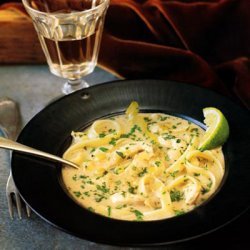 Thai Chicken And Coconut Soup With Noodles recipe