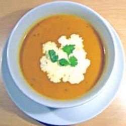 Cream Of Carrot And Coriander Soup recipe