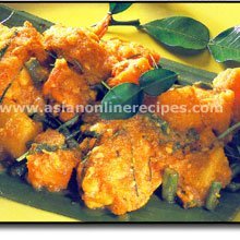 Colorful Cambodian Chicken And Pumpkin Stew recipe