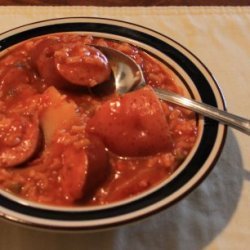 Polska Kielbasa Pepper Stew recipe