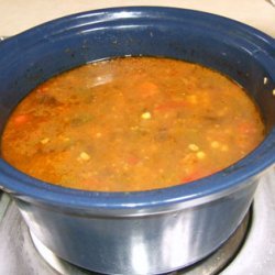 Smoked Paprika Spiked Vegetarian Vegetable Soup recipe