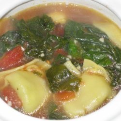 Tortellini And Spinach In Broth recipe