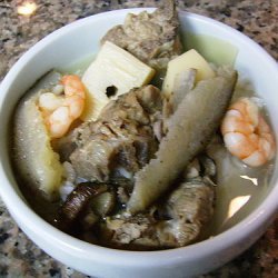 Sea Cucumber Soup With Bamboo Shoots And Shrimp recipe