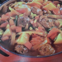 Hearty Tomato N Meatball Soup recipe