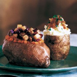 Twice-Baked Potato Cups with Caramelized Shallots recipe