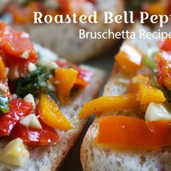 Roasted Yellow Pepper Bruschetta recipe