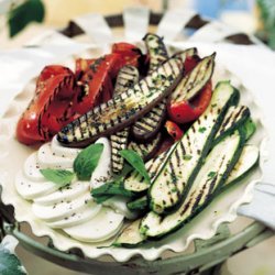 Grilled Marinated Vegetables with Fresh Mozzarella recipe