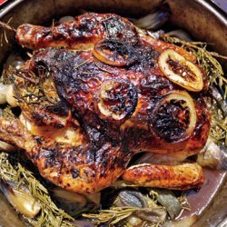 Roast Chicken with Rosemary, Lemon, and Honey recipe