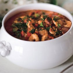 Shrimp, Chicken, and Andouille Gumbo recipe