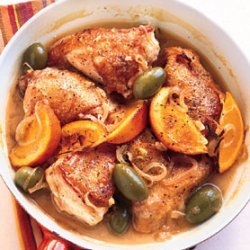 Chicken with Green Olives, Orange, and Sherry recipe