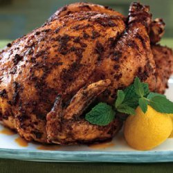 Roasted Organic Chicken with Moroccan Spices recipe