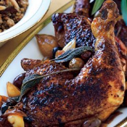 Chicken with Olives, Caramelized Onions, and Sage recipe