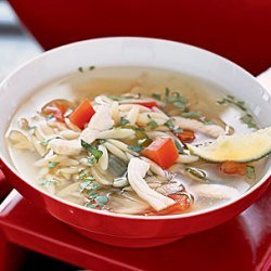 Yucatan-Style Chicken, Lime, and Orzo Soup recipe