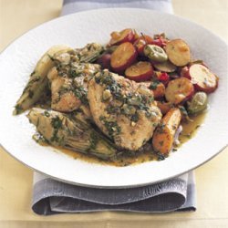 Chicken Tagine with Spring Vegetables recipe