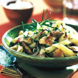 Penne with Chicken, Shiitake Mushrooms, and Capers recipe