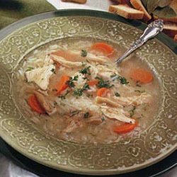 Mom's Hearty Chicken and Rice Soup recipe