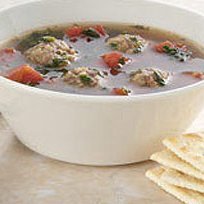 Hearty Meatball Spinach Soup recipe