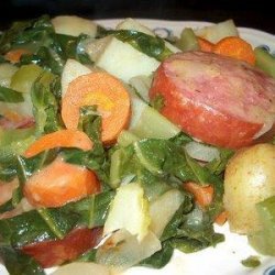 Sausage With Root Vegetables recipe