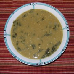 Lebanese Lentil Soup With Collard Greens recipe