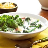 Smoky Broccoli-potato Soup With Greens recipe