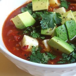 Tortilla Soup With Roasted Vegetables recipe