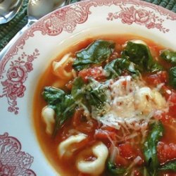 Chicken Spinach Tortellini Soup recipe