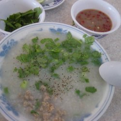 Rice Soup  Khao Tam recipe