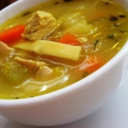 Roasted Chicken Noodle Soup recipe