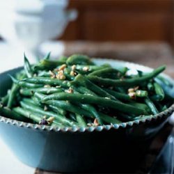 Green Beans with Toasted Hazelnut-Lemon Butter recipe