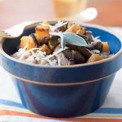 Steel-Cut Oat Risotto with Butternut Squash and Mushrooms recipe