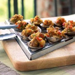 Grilled Clams with Sambuca and Italian Sausage recipe