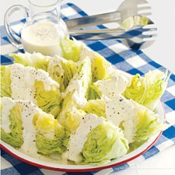 Lettuce Wedges with Creamy Dressing recipe