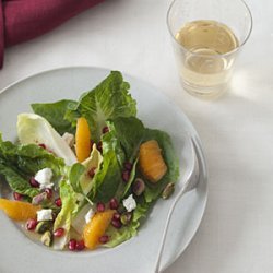 Winter Salad with Pomegranate, Clementine, and Goat Cheese recipe