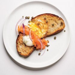 Egg in a Hole With Smoked Salmon recipe