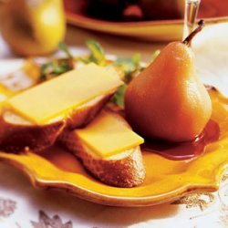 Poached Pears with Cheddar recipe