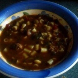 Andouille Spinach soup recipe