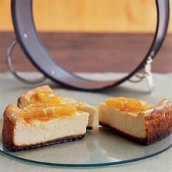 Orange-Glazed Cheesecake with Gingersnap Crust recipe