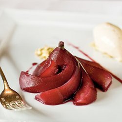 Caribou-Poached Pears and Ice Cream recipe
