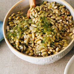 Flageolet Beans with Fresh Fennel recipe