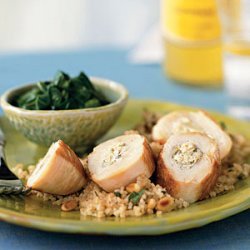 Chicken Breasts Stuffed with Artichokes, Lemon, and Goat Cheese recipe