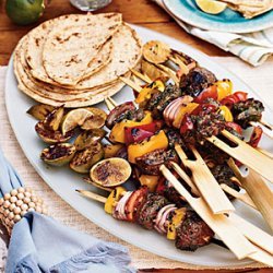 Grilled Beef Skewers with Moroccan Spices recipe