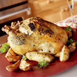 Double-Herb Roasted Chicken and Potatoes recipe
