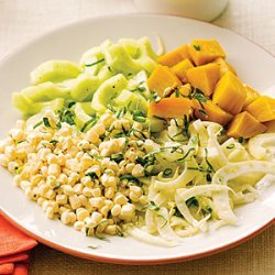 Market Salad with Corn, Beets, Fennel, and Cucumber recipe