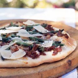 Flatbread with Pancetta and Asparagus recipe