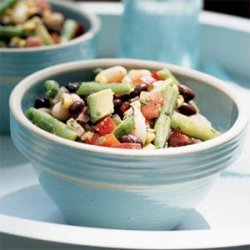 Zesty Three-Bean and Roasted Corn Salad recipe